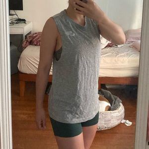 Nike DriFit Running Workout Mesh Tank Top Gray XS